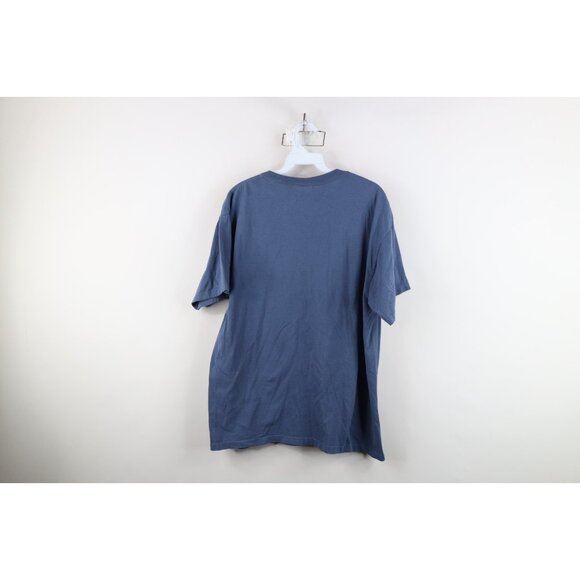 Vintage Y2K 2007 Streetwear Mens Large Faded Spell Out New York Box Logo T-Shirt - Picture 14 of 16